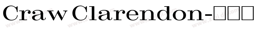 Craw Clarendon字体转换